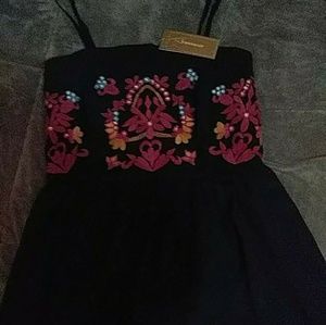 Nwt francescas embroidered dress